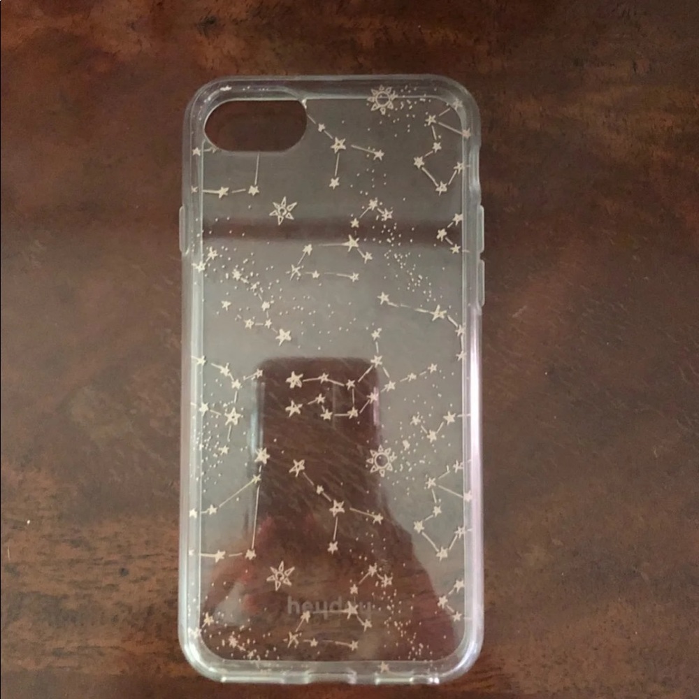 Astrology clear and gold iPhone 7 case